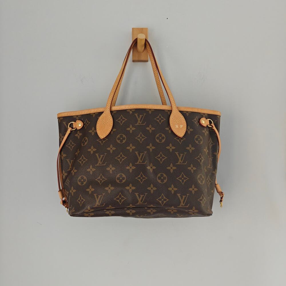 Louis Vuitton Neverfull PM Monogram Tote M41000 BEI Made in France Personalized